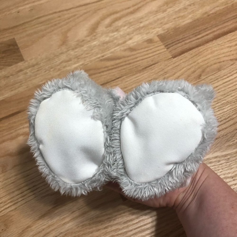 Fuzzy Elephant Rattle Slippers Baby Infant - Picture 5 of 7
